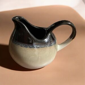Sango Black and Beige Ceramic Creamer